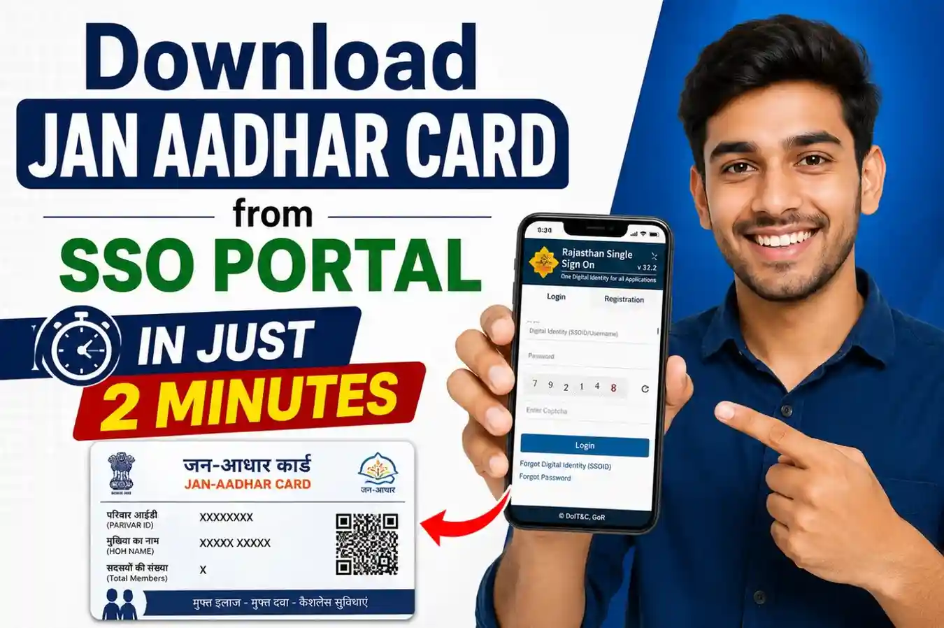 Download Jan Aadhar Card from SSO Portal